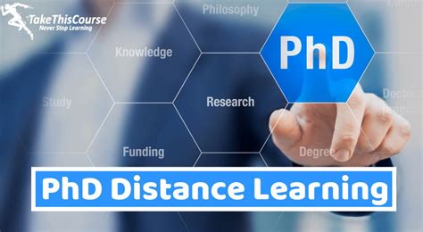 phd from distance education